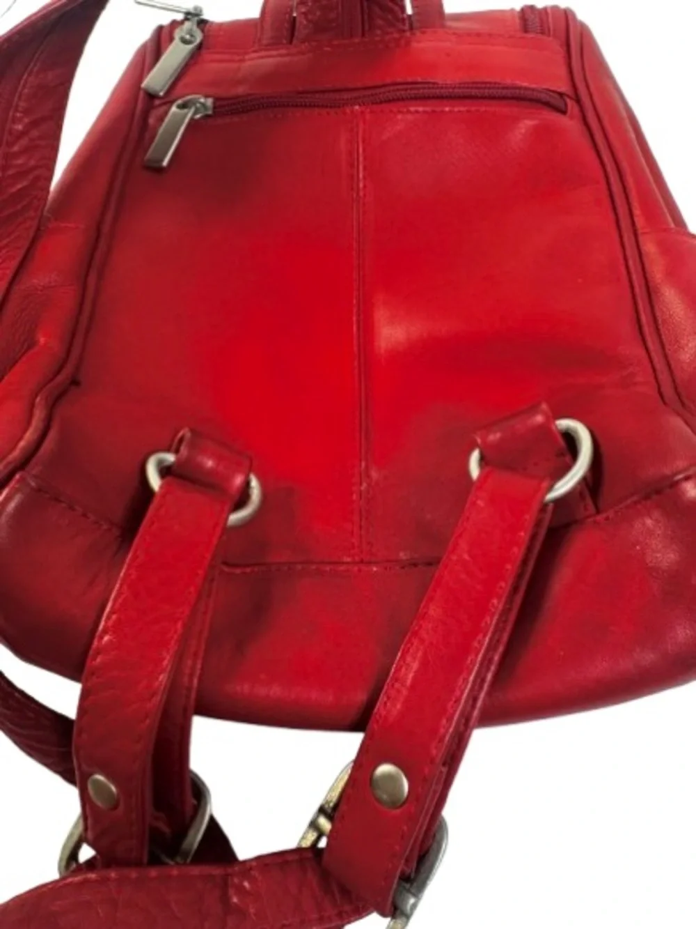 Wilson Leather Red Backpack